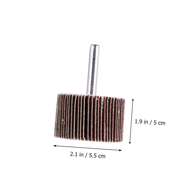 Cabilock 10Pcs Louver Grinding Head Assorted Polishing Wheels with Handle for Surface Roughing Repairing and Grinding Various Materials - Image 2